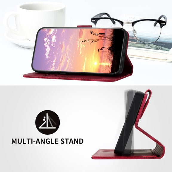 For Samsung Galaxy S25 5G YX0060 Elephant Head Embossed Phone Leather Case with Lanyard(Rose Red)