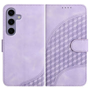 For Samsung Galaxy S25 5G YX0060 Elephant Head Embossed Phone Leather Case with Lanyard(Light Purple)