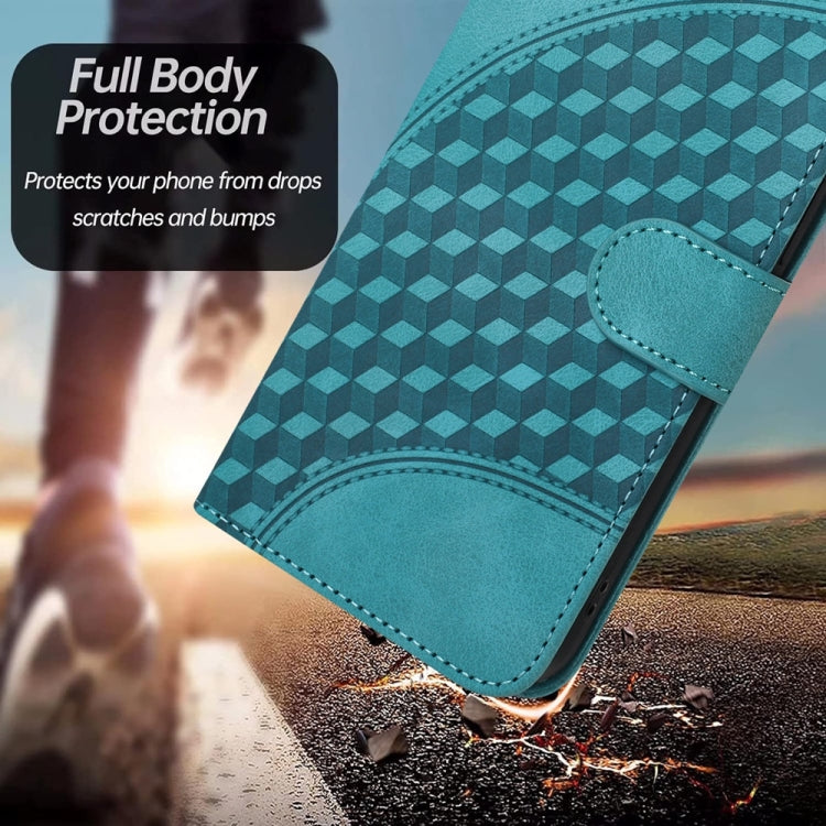 For Samsung Galaxy S25 5G YX0060 Elephant Head Embossed Phone Leather Case with Lanyard(Light Blue) - Galaxy S25 5G Cases by PMC Jewellery | Online Shopping South Africa | PMC Jewellery | Buy Now Pay Later Mobicred