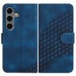 For Samsung Galaxy S25+ 5G YX0060 Elephant Head Embossed Phone Leather Case with Lanyard(Royal Blue) - Galaxy S25+ 5G Cases by PMC Jewellery | Online Shopping South Africa | PMC Jewellery | Buy Now Pay Later Mobicred