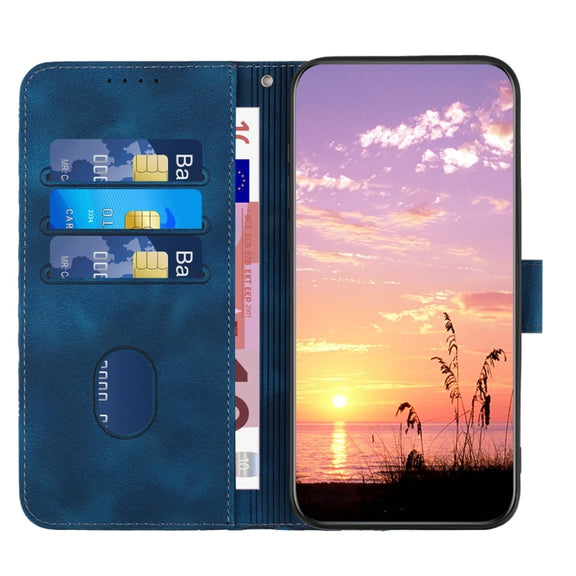 For Samsung Galaxy S25+ 5G YX0060 Elephant Head Embossed Phone Leather Case with Lanyard(Royal Blue)