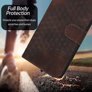 For Samsung Galaxy S25+ 5G Elephant Head Embossed Phone Leather Case with Lanyard(Coffee)