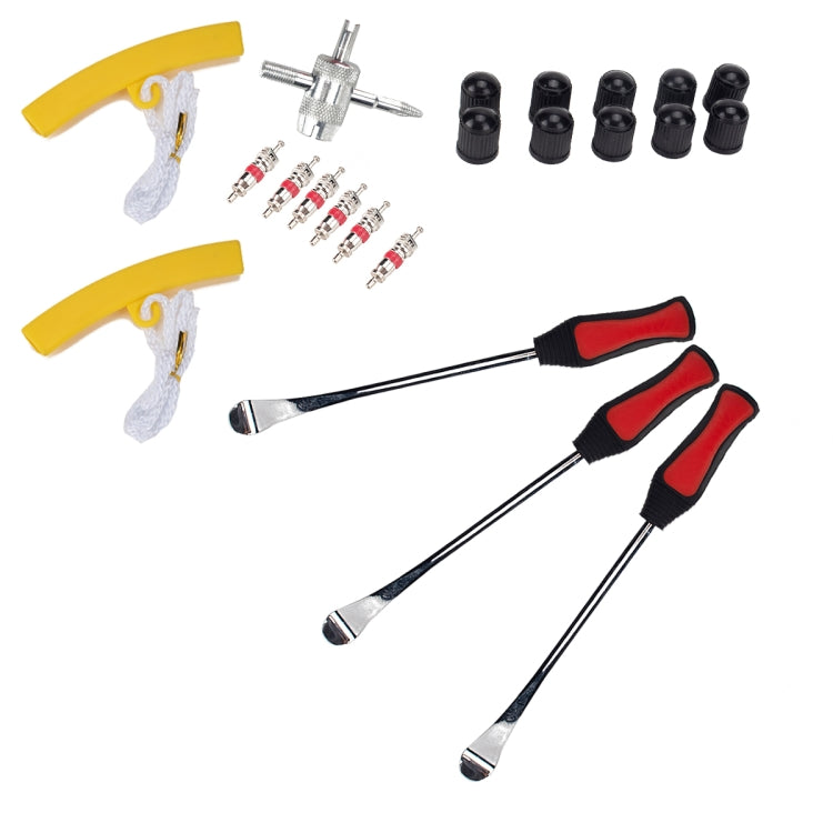 22 in 1 Car / Motorcycle Tire Repair Tool Spoon Tire Spoons Lever Tire Changing Tools with Yellow Tyre Protector - Tire Repair & Installation Tools by PMC TechLife | Online Shopping South Africa | PMC TechLife | Buy Now Pay Later Mobicred