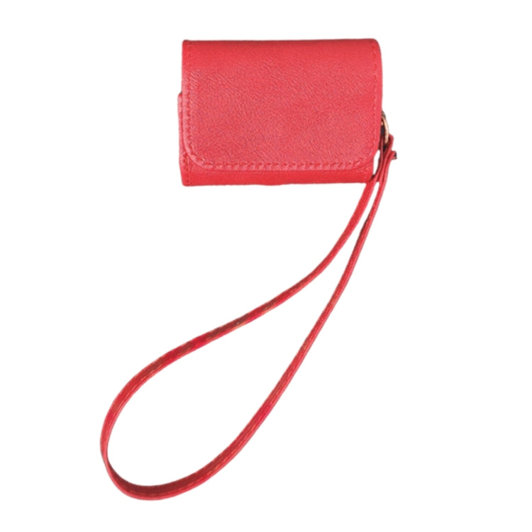For AirPods 4 Cowhide Texture PU Headset Shockproof Case(Red) - free shipping - PMC Jewellery - Order now!