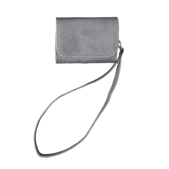 For AirPods Pro 2 Cowhide Texture PU Headset Shockproof Case(Grey)