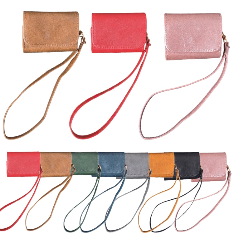 For AirPods Pro 2 Cowhide Texture PU Headset Shockproof Case(Coffee) - For AirPods Pro 2 by PMC Jewellery | Online Shopping South Africa | PMC Jewellery | Buy Now Pay Later Mobicred