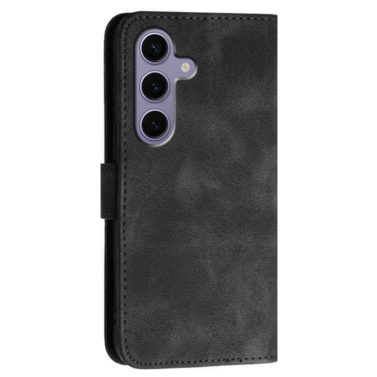 For Samsung Galaxy S25 5G Grid Butterfly Embossed Pattern Leather Phone Case with Lanyard(Black) - free shipping - PMC TechLife - Order now!