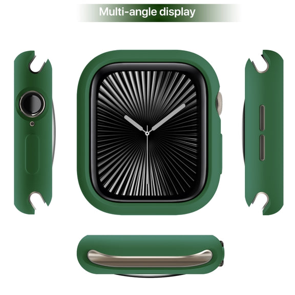 For Apple Watch Series 10 46mm Candy TPU Half Coverage Watch Case(Original Green)