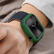 For Apple Watch Series 10 46mm Candy TPU Half Coverage Watch Case(Original Green)