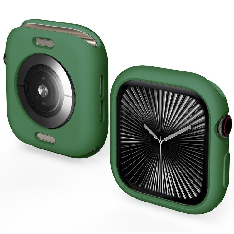 For Apple Watch Series 10 46mm Candy TPU Half Coverage Watch Case(Original Green) - Watch Cases by PMC TechLife | Online Shopping South Africa | PMC TechLife | Buy Now Pay Later Mobicred