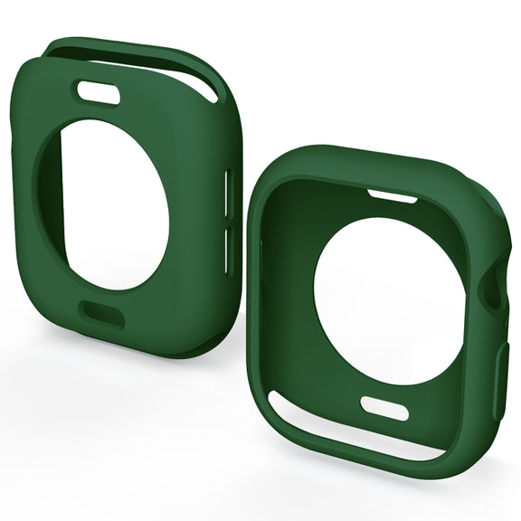 For Apple Watch Series 10 42mm Candy TPU Half Coverage Watch Case(Original Green)