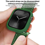 For Apple Watch Series 10 42mm Candy TPU Half Coverage Watch Case(Original Green)
