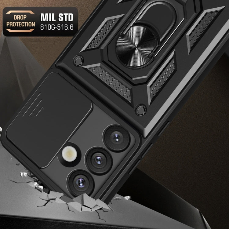 For Samsung Galaxy S25 5G Sliding Camera Cover Design TPU+PC Phone Case(Red) - Galaxy S25 5G Cases by PMC Jewellery | Online Shopping South Africa | PMC Jewellery | Buy Now Pay Later Mobicred