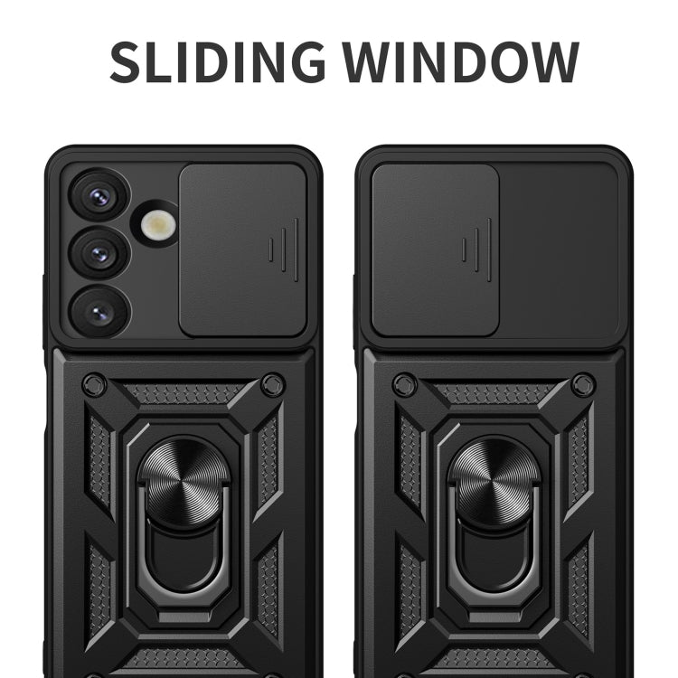 For Samsung Galaxy S25 5G Sliding Camera Cover Design TPU+PC Phone Case(Rose Gold) - Galaxy S25 5G Cases by PMC Jewellery | Online Shopping South Africa | PMC Jewellery | Buy Now Pay Later Mobicred