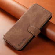 For iPhone 16 Pro Max CaseNeo MagSafe RFID Anti-theft Retro Leather Phone Case(Brown)