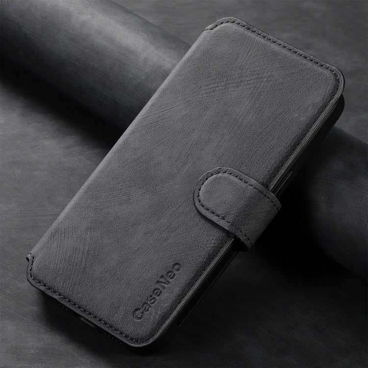 For iPhone 16 Pro CaseNeo MagSafe RFID Anti-theft Retro Leather Phone Case(Black) - free shipping - PMC Jewellery - Order now!