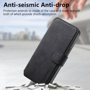 For iPhone 16 Pro CaseNeo MagSafe RFID Anti-theft Retro Leather Phone Case(Black)