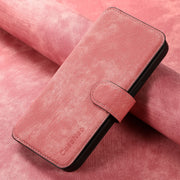 For iPhone 16 Plus CaseNeo MagSafe RFID Anti-theft Retro Leather Phone Case(Pink)