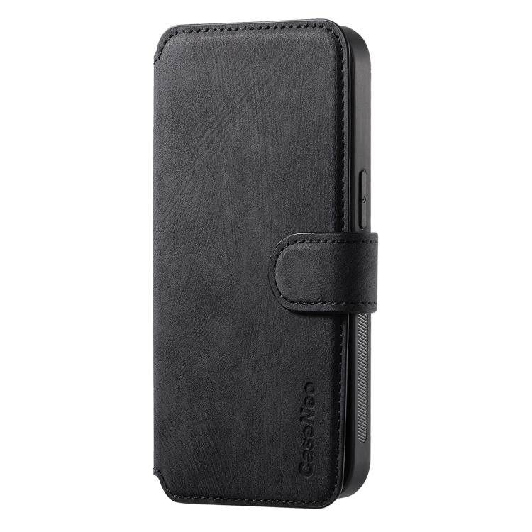 For iPhone 16e CaseNeo MagSafe RFID Anti-theft Retro Leather Phone Case(Black) - iPhone 16e Cases by CaseNeo | Online Shopping South Africa | PMC TechLife | Buy Now Pay Later Mobicred