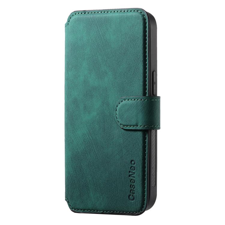 For iPhone 16e CaseNeo MagSafe RFID Anti-theft Retro Leather Phone Case(Green) - iPhone 16e Cases by CaseNeo | Online Shopping South Africa | PMC TechLife | Buy Now Pay Later Mobicred