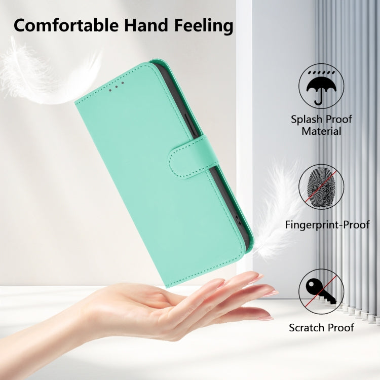 For Ulefone Note 14 Skin Feel Solid Color Leather Phone Case with Lanyard(Mint Green) - Ulefone Cases by PMC Jewellery | Online Shopping South Africa | PMC Jewellery | Buy Now Pay Later Mobicred