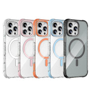 For iPhone 16 Pro Mutural Blink Series Glitter Edge MagSafe Magnetic Phone Case(Pink)