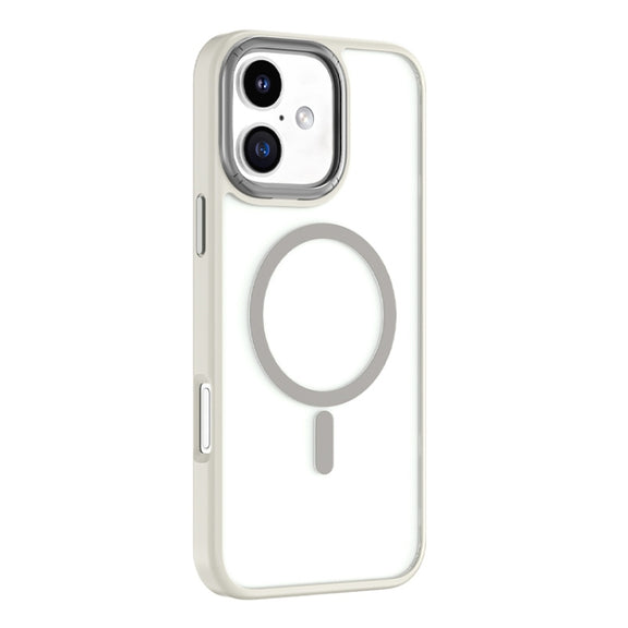 For iPhone 16 Mutural Skin Feel Series Frosted MagSafe Magnetic Phone Case(Grey)