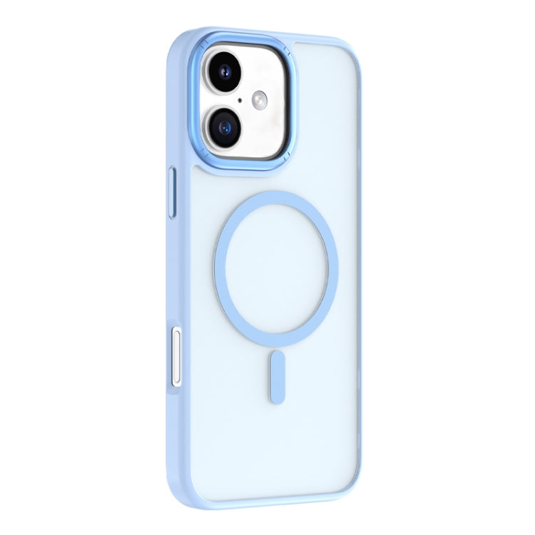 For iPhone 16 Mutural Skin Feel Series Frosted MagSafe Magnetic Phone Case(Light Blue) - free shipping - PMC Jewellery - Order now!