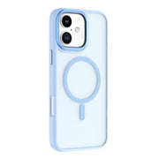 For iPhone 16 Mutural Skin Feel Series Frosted MagSafe Magnetic Phone Case(Light Blue)