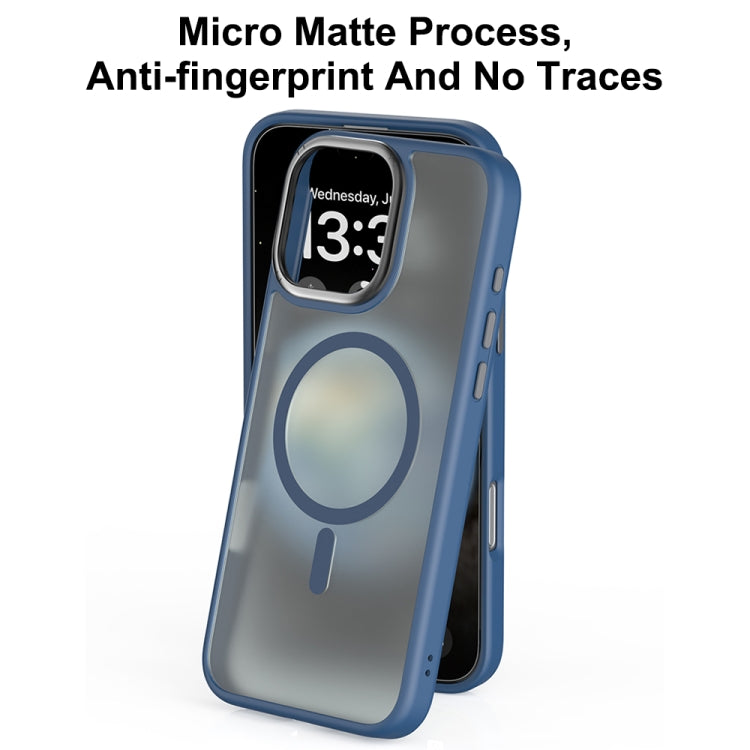 For iPhone 16 Mutural Skin Feel Series Frosted MagSafe Magnetic Phone Case(Light Blue) - free shipping - PMC Jewellery - Order now!