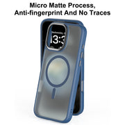 For iPhone 16 Mutural Skin Feel Series Frosted MagSafe Magnetic Phone Case(Light Blue)