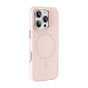 For iPhone 16 Pro Mutural Karen Series Liquid Silicone MagSafe Magnetic Phone Case(Pink)