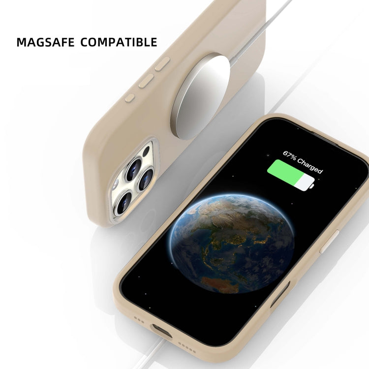 For iPhone 16 Pro Mutural Karen Series Liquid Silicone MagSafe Magnetic Phone Case(Pink)