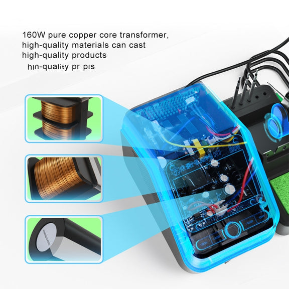 Mijing H1 Split Intelligent Temperature Control Soldering Station for Mobile Phone Repair, Plug:EU Plug