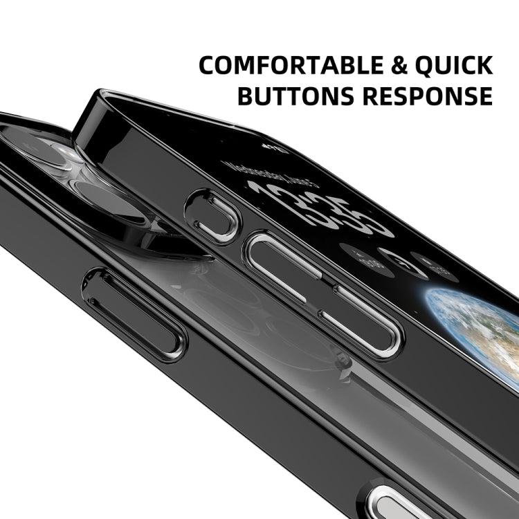 For iPhone 16 Pro Max Mutural Jiantou Series Electroplating Hybrid PC Phone Case(Mocha Gold)
