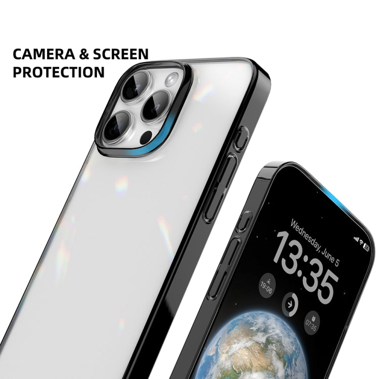 For iPhone 16 Pro Mutural Jiantou Series Electroplating Hybrid PC Phone Case(Mocha Gold)