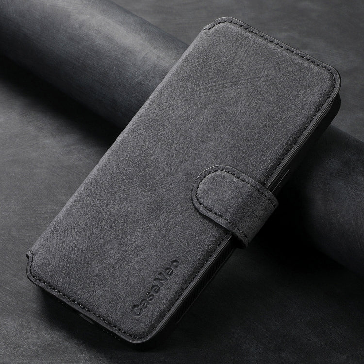 For Motorola Moto G 5G 2024 CaseNeo MagSafe RFID Anti-theft Retro Leather Phone Case(Black)