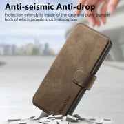 For Motorola Moto G 5G 2024 CaseNeo MagSafe RFID Anti-theft Retro Leather Phone Case(Brown)
