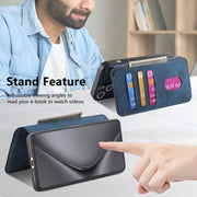 For Huawei Pura 70 CaseNeo MagSafe RFID Anti-theft Retro Leather Phone Case(Blue)