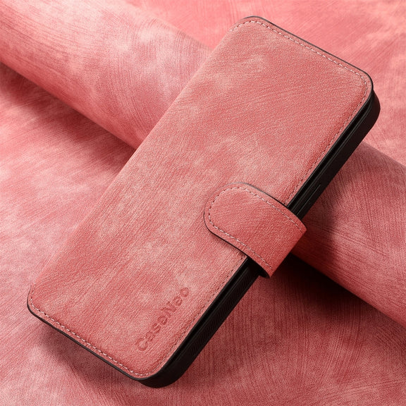 For Huawei Pura 70 CaseNeo MagSafe RFID Anti-theft Retro Leather Phone Case(Pink)