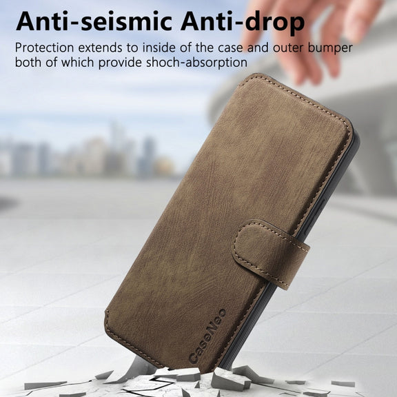 For Huawei Pura 70 Pro CaseNeo MagSafe RFID Anti-theft Retro Leather Phone Case(Brown)