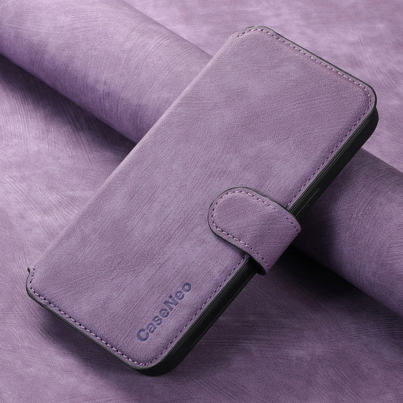 For Huawei Pura 70 Pro CaseNeo MagSafe RFID Anti-theft Retro Leather Phone Case(Purple)