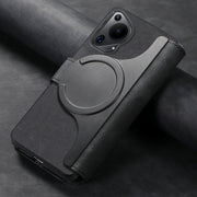 For Huawei Pura 70 Ultra CaseNeo MagSafe RFID Anti-theft Retro Leather Phone Case(Black)