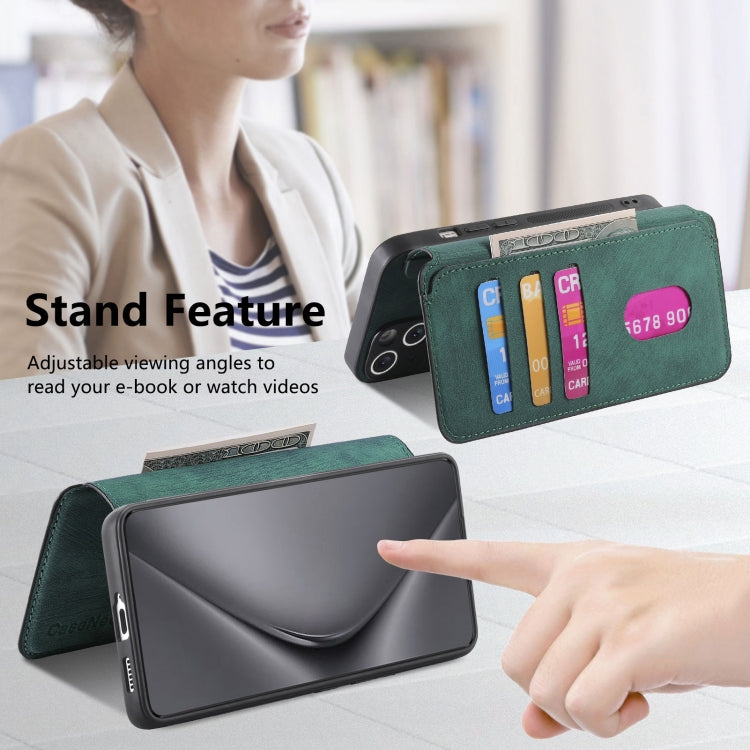 For Huawei Pura 70 Ultra CaseNeo MagSafe RFID Anti-theft Retro Leather Phone Case(Green) - free shipping - PMC Jewellery - Order now!
