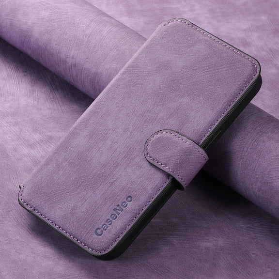 For Huawei Pura 70 Ultra CaseNeo MagSafe RFID Anti-theft Retro Leather Phone Case(Purple)