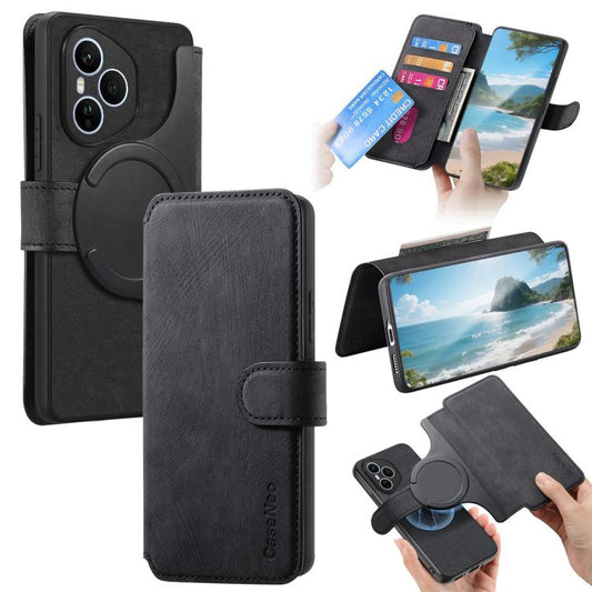For Honor 400 Pro Global 160.8mm CaseNeo MagSafe RFID Anti-theft Retro Leather Phone Case(Black) - free shipping - PMC Jewellery - Order now!