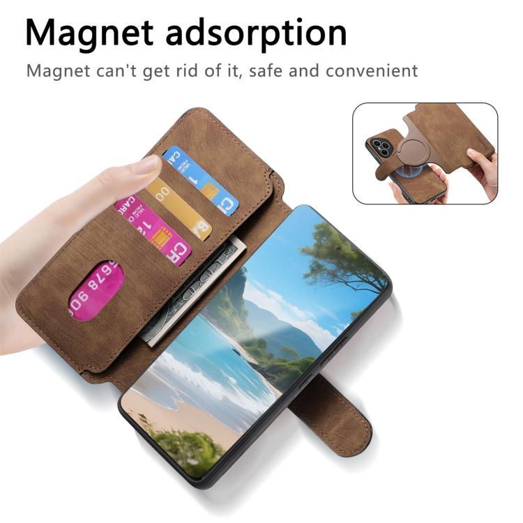 For Honor 400 Pro Global 160.8mm CaseNeo MagSafe RFID Anti-theft Retro Leather Phone Case(Brown) - free shipping - PMC Jewellery - Order now!