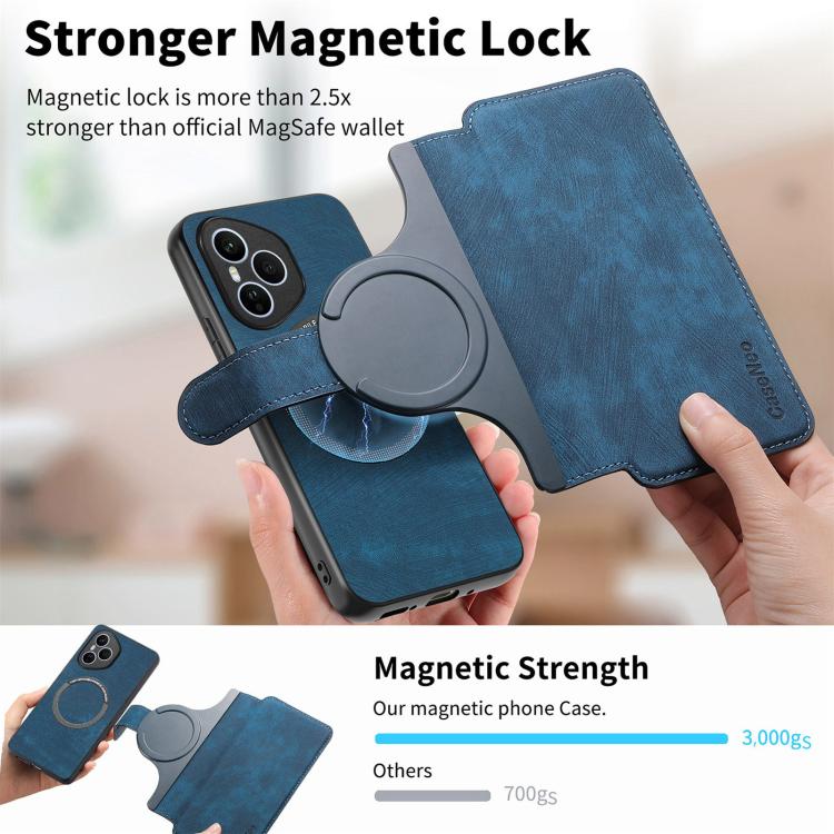 For Honor 400 Pro Global 160.8mm CaseNeo MagSafe RFID Anti-theft Retro Leather Phone Case(Blue) - free shipping - PMC Jewellery - Order now!