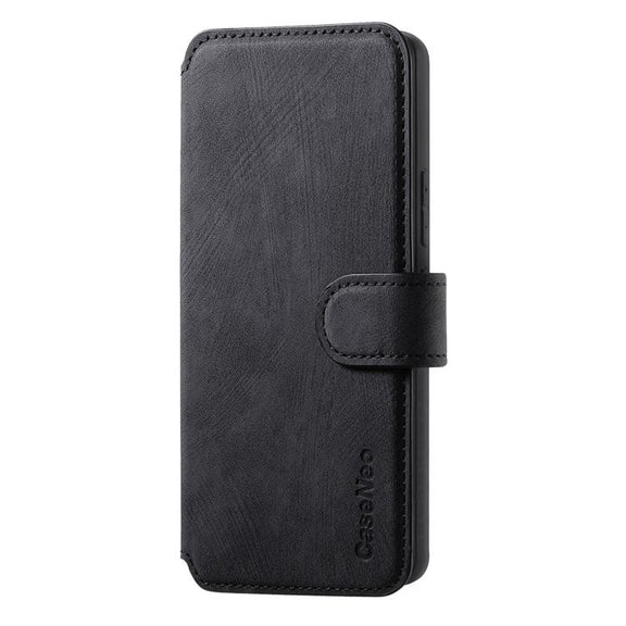 For Honor 400 Global 156.5mm CaseNeo MagSafe RFID Anti-theft Retro Leather Phone Case(Black)
