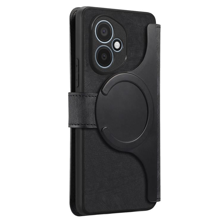 For Honor 400 Global 156.5mm CaseNeo MagSafe RFID Anti-theft Retro Leather Phone Case(Black) - free shipping - PMC Jewellery - Order now!